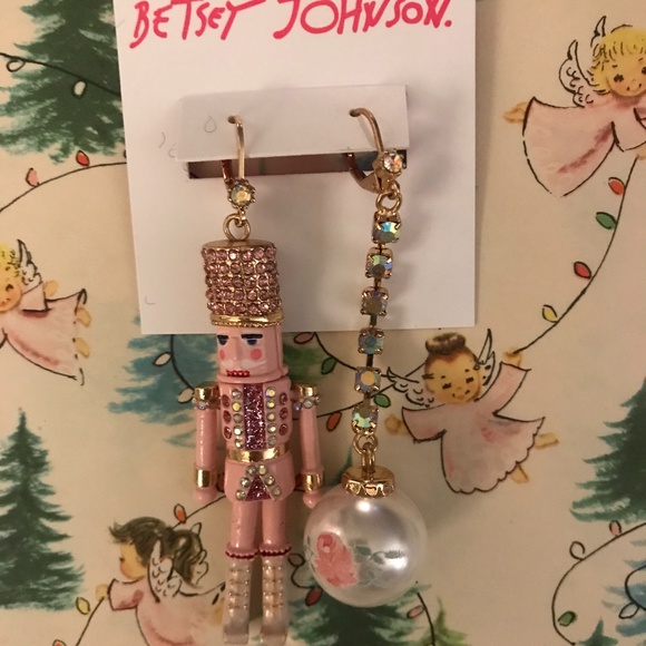 - Betsey Johnson nutcracker earrings - Picture 4 of 5